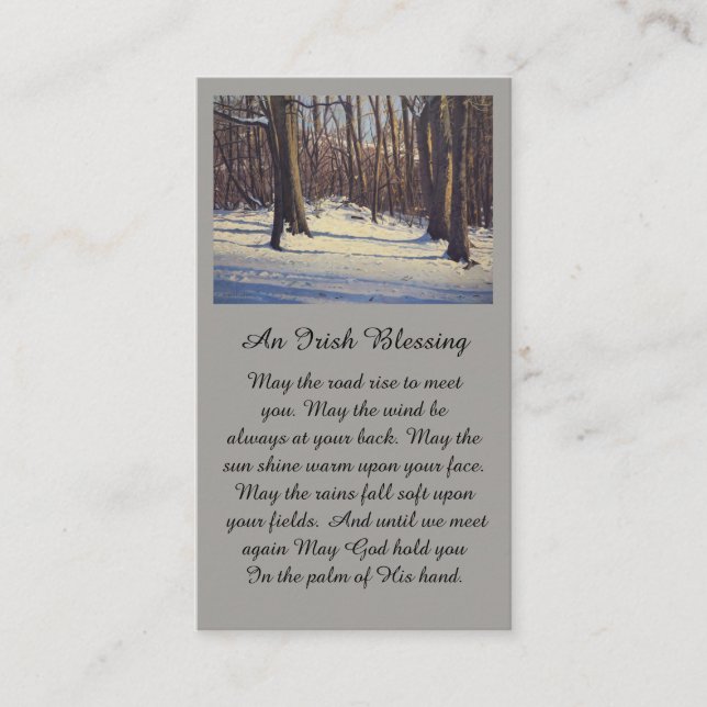 Elegant Memorial Sympathy Card (Front)