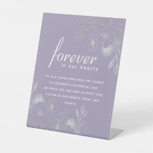 Elegant Memorial Table Pedestal Sign