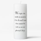 Elegant Memory Candle for Wedding or Event