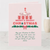 Elegant Merry And Bright Christmas 2023 Colourful