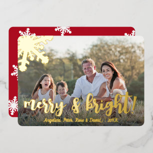 Elegant Merry & Bright Custom Photo