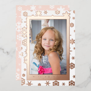 Elegant Merry Christmas Custom Photo  