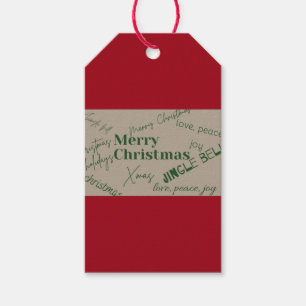  Elegant Merry Christmas Gift Tags