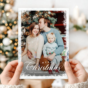 Elegant Merry Christmas Holiday Card