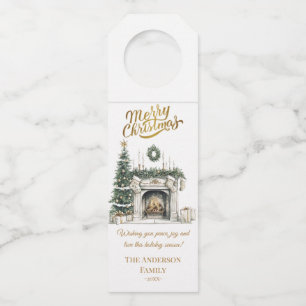Elegant Merry Christmas Holiday Tree Favour Tags