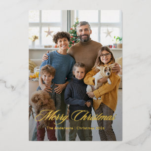 Elegant Merry Christmas Photo Overlay Christmas