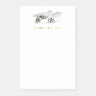 Elegant Merry Christmas Post-it Notes