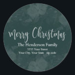 Elegant Merry Christmas Return Address Label<br><div class="desc">Add that extra touch of elegance to your Christmas cards with these beautiful return address labels.</div>