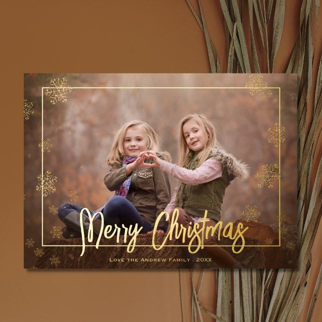 Elegant Merry Christmas Script Photo (Creator Uploaded)