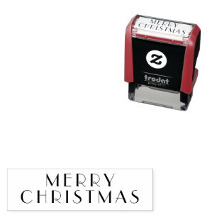Elegant Merry Christmas Self-inking Stamp