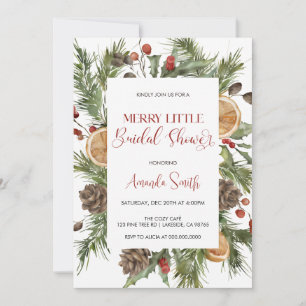 Elegant Merry little Bridal shower Invitation