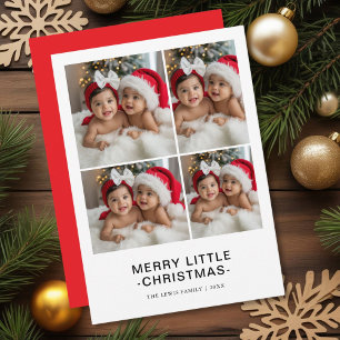 Elegant Merry Little Christmas Holiday Invitation