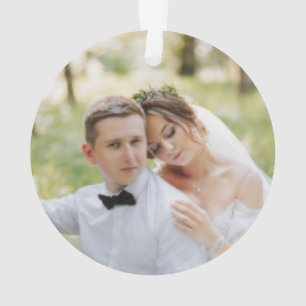 Elegant “Merry & Married” Christmas Ornament