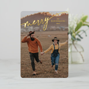 Elegant Merry Typographic Script