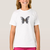 Elegant Metal Butterfly Kids T-Shirt