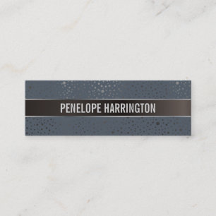 Elegant Metallic Confetti Luxe Mini Business Card