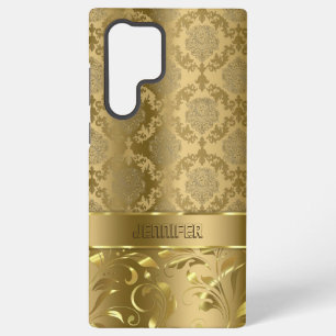 Elegant Metallic Gold Damasks & Lace  Samsung Galaxy Case