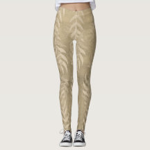 Elegant Metallic Light Brown Leaf Pattern – Nature