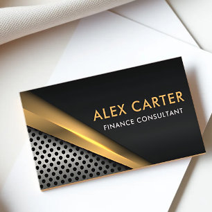 Elegant Metallic Modern Luxury Business Card
