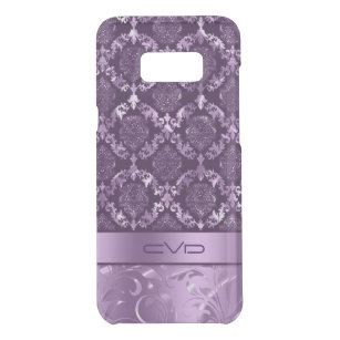 Elegant Metallic Purple Floral Lace Pattern Uncommon Samsung Galaxy S8 Plus Case