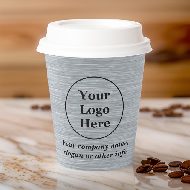 Elegant metallic silver paper cups (Creator Uploaded)