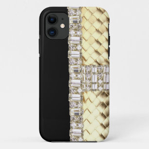 Elegant Metallic Weave & Rhinestone IPhone 5 Case