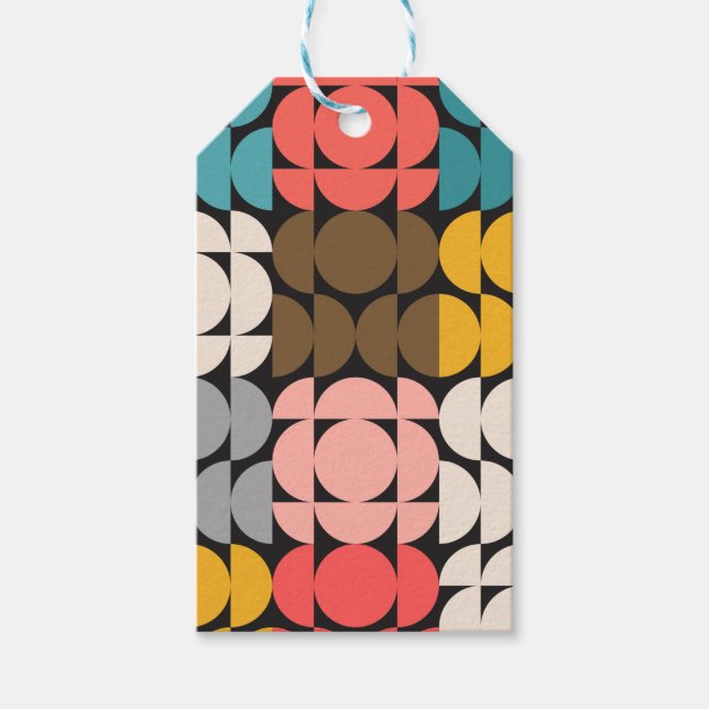 Elegant Mid-Century Modern Gift Tag (Front)