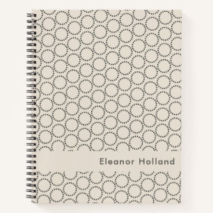 Elegant Mid-Century Modern Personalised Notebook