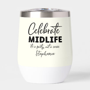 Elegant Midlife Celebration Glasses 50th Birthday