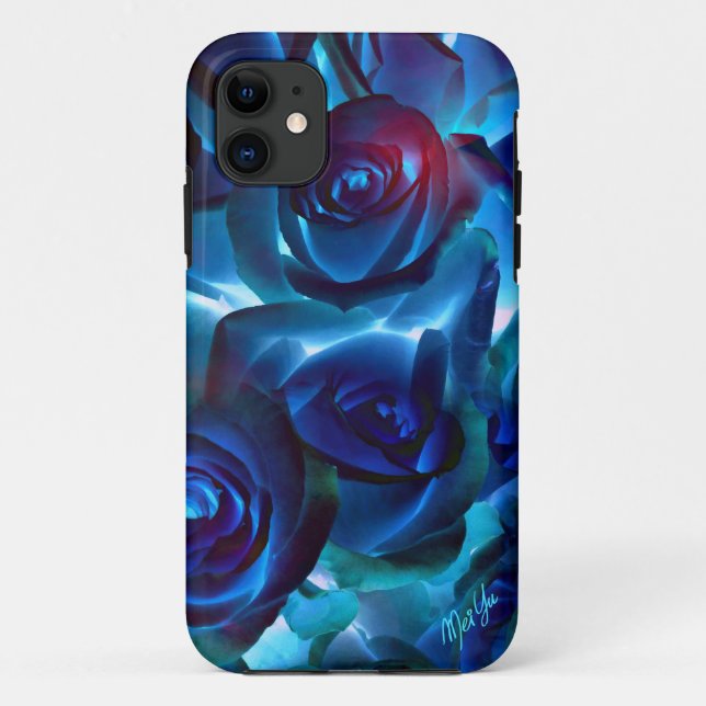 Elegant Midnight Roses iPhone SE + 5/5S Slim Case (Back)