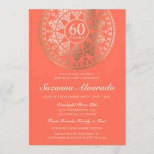 Elegant Milestone Birthday Invitations Gold Foil