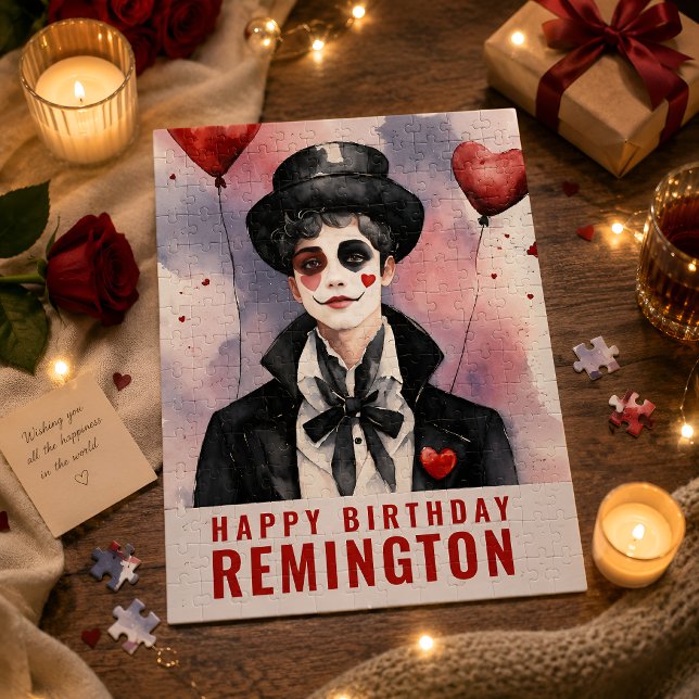 Elegant Mime Birthday Jigsaw Puzzle (Creator Uploaded)