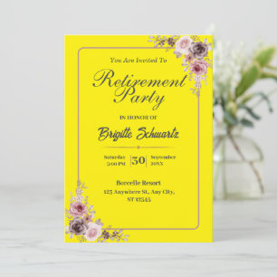 Elegant & Minialist Photo Retirement Party Invite