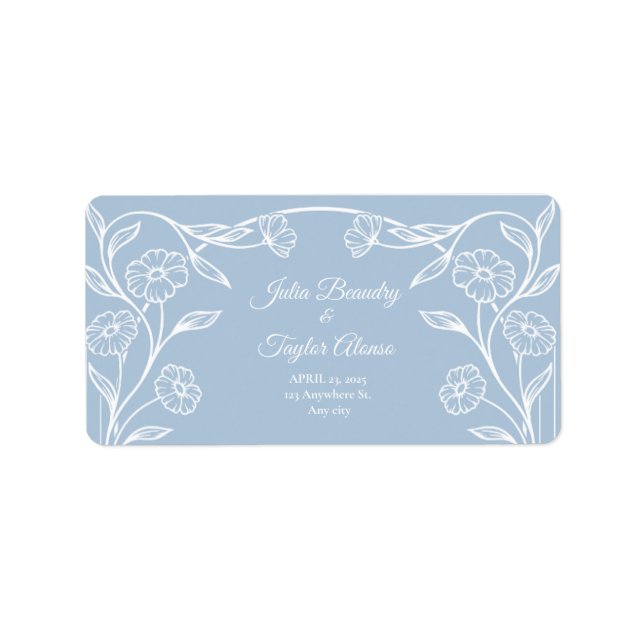 Elegant Minimal Address Label (Front)