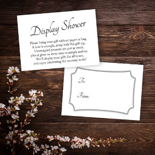 Elegant, Minimal Baby Display Shower Gift Card