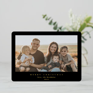 Elegant Minimal Black Frame Single Photo