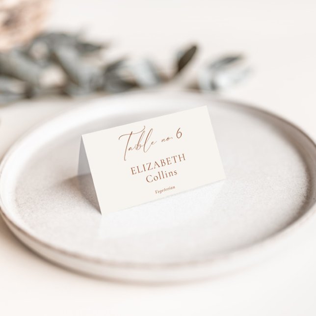 Elegant Minimal Botanical Wedding Place Cards  (Creator Uploaded)