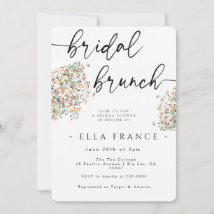 Elegant Minimal Bridal Brunch Invitation