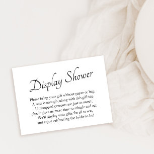 Elegant, Minimal Bridal Display Shower Gift Card