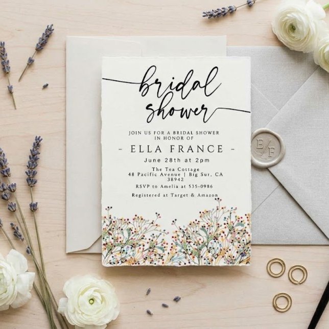 Elegant Minimal Bridal Shower Invitation (Creator Uploaded)