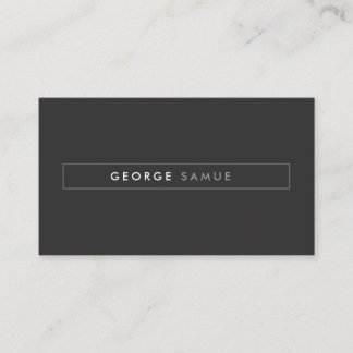 Elegant Minimal Business Branding Business Card