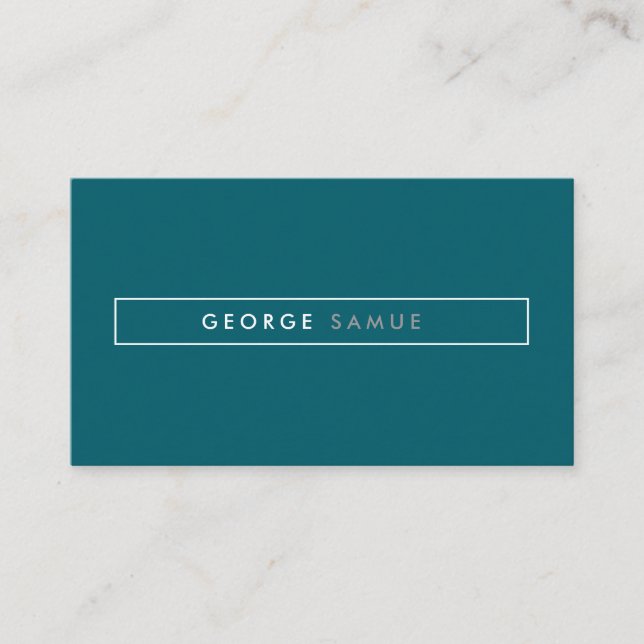 Elegant Minimal Business Branding Business Card (Front)