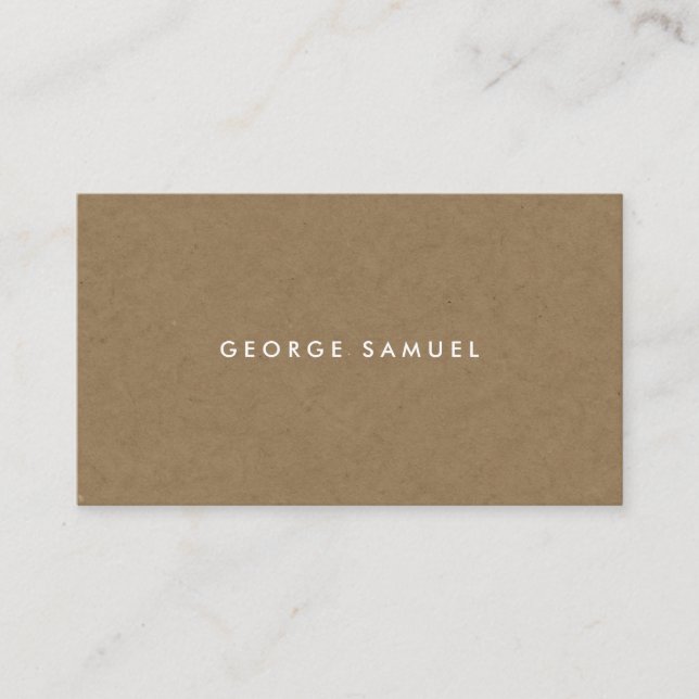 Elegant Minimal Business Branding Card (Front)
