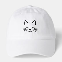 Elegant Minimal Cat Face Line Art