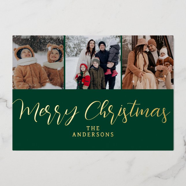 Elegant Minimal Christmas | Modern Family 3 Photo (Front)