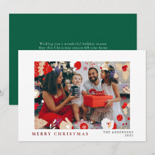 Elegant Minimal Christmas   Modern Family Portrait Holiday Card