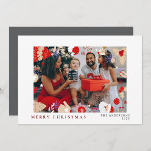 Elegant Minimal Christmas   Modern Family Portrait Holiday Card