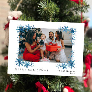 Elegant Minimal Christmas   Modern Family Portrait Holiday Card