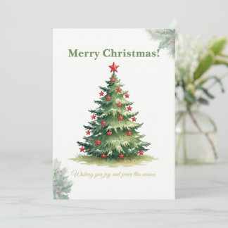 Elegant Minimal Christmas Tree Card