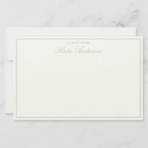 Elegant Minimal Classic Script Sage Green
